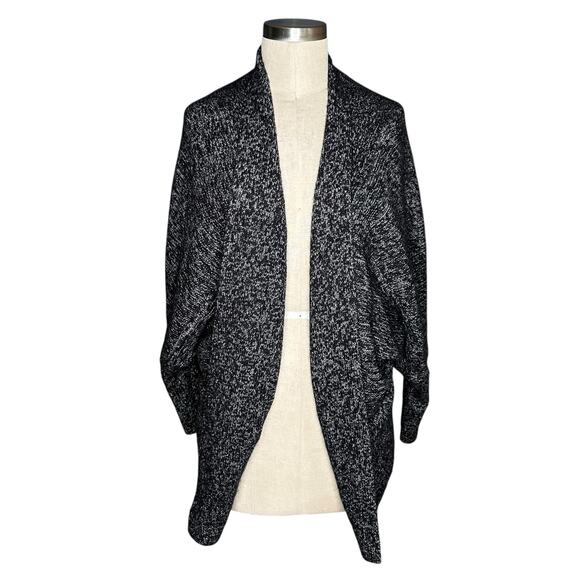 BABATON Aritzia Gray Black Open Cardigan Sweater Women's Size Small Mohair Blend - Picture 1 of 8